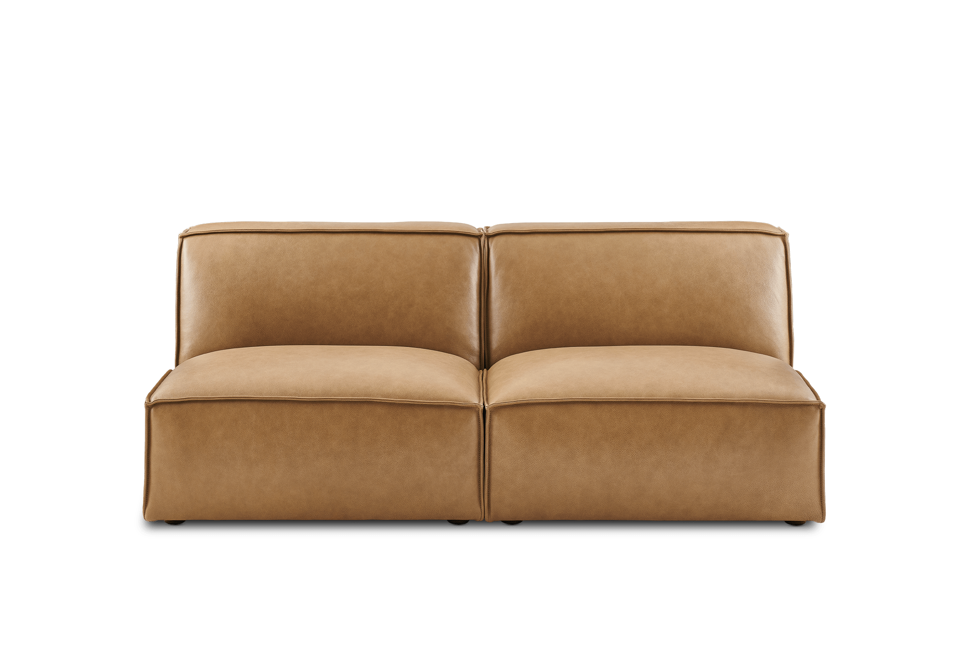 Jonathan Leather Armless 3 Seater Sofa 2