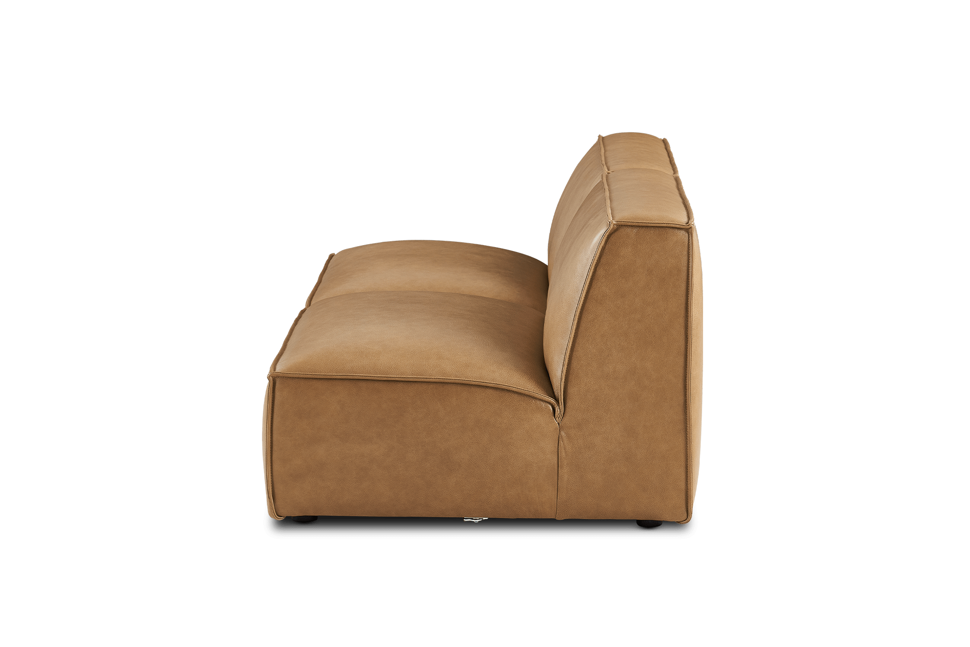 Jonathan Leather Armless 3 Seater Sofa 10