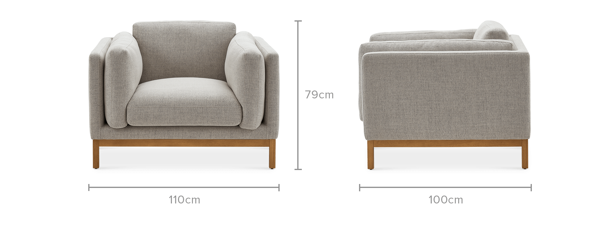 dimension of Owen Armchair