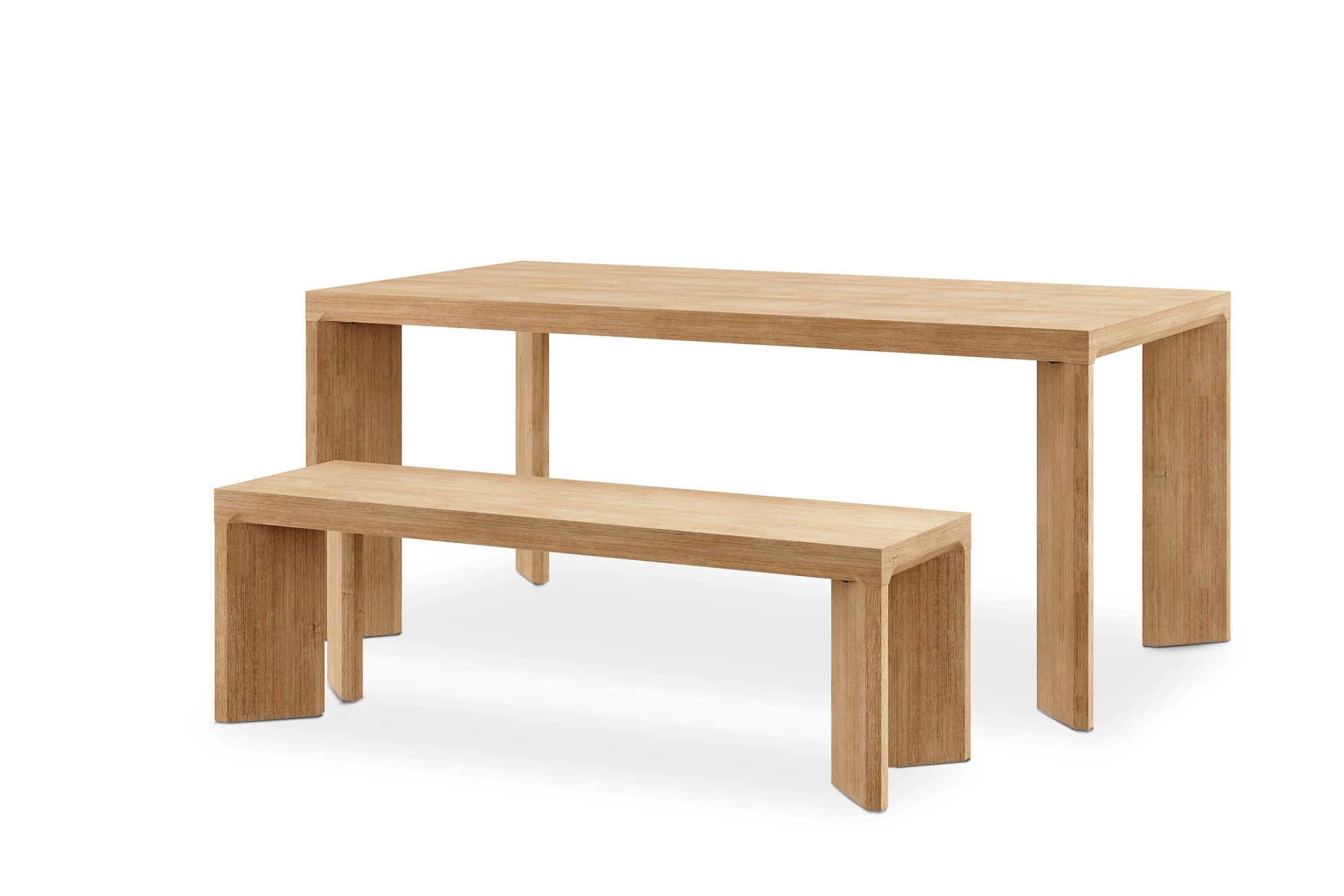 Casa Dining Table with Bench Set 2