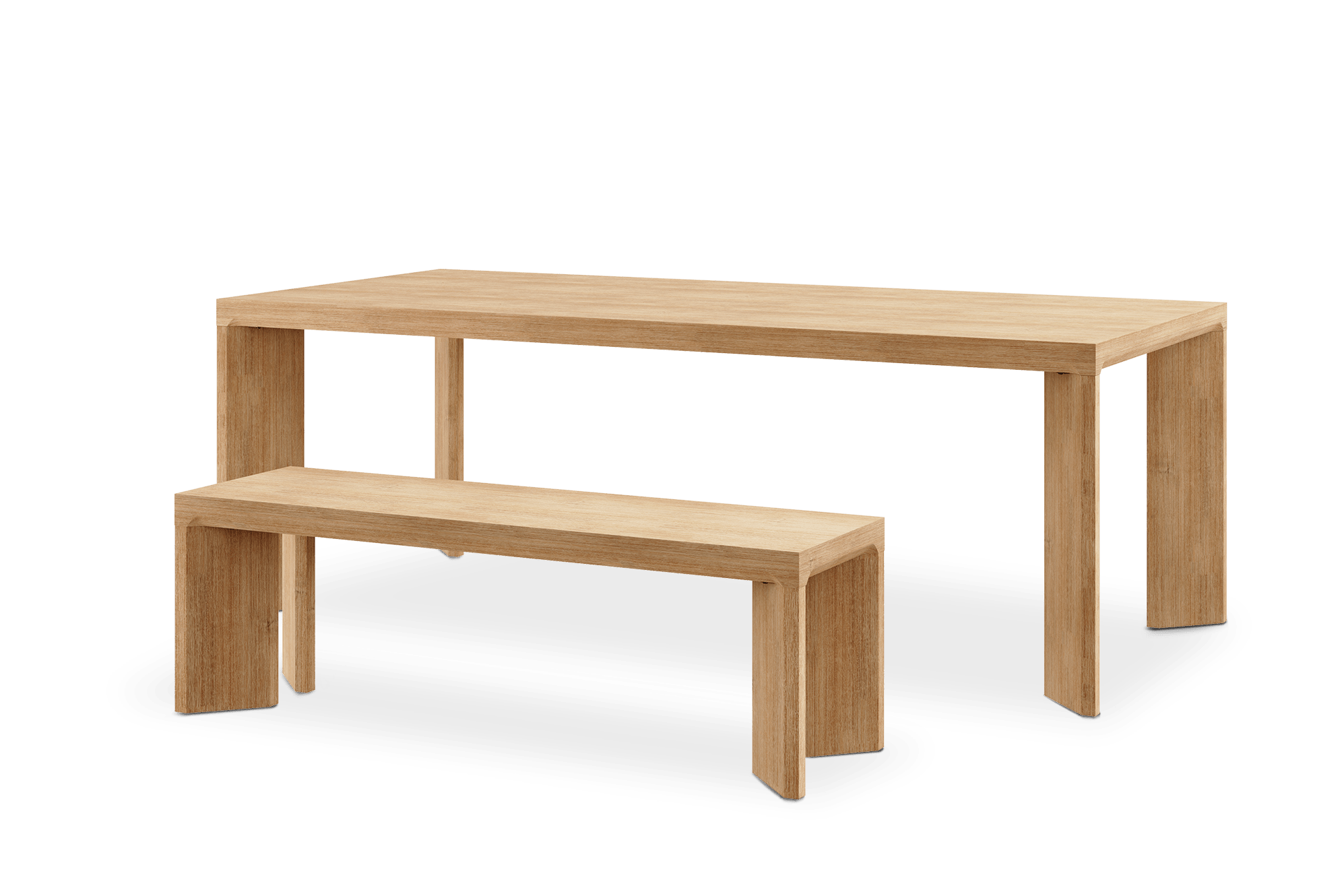 Casa Dining Table with Bench Set 2