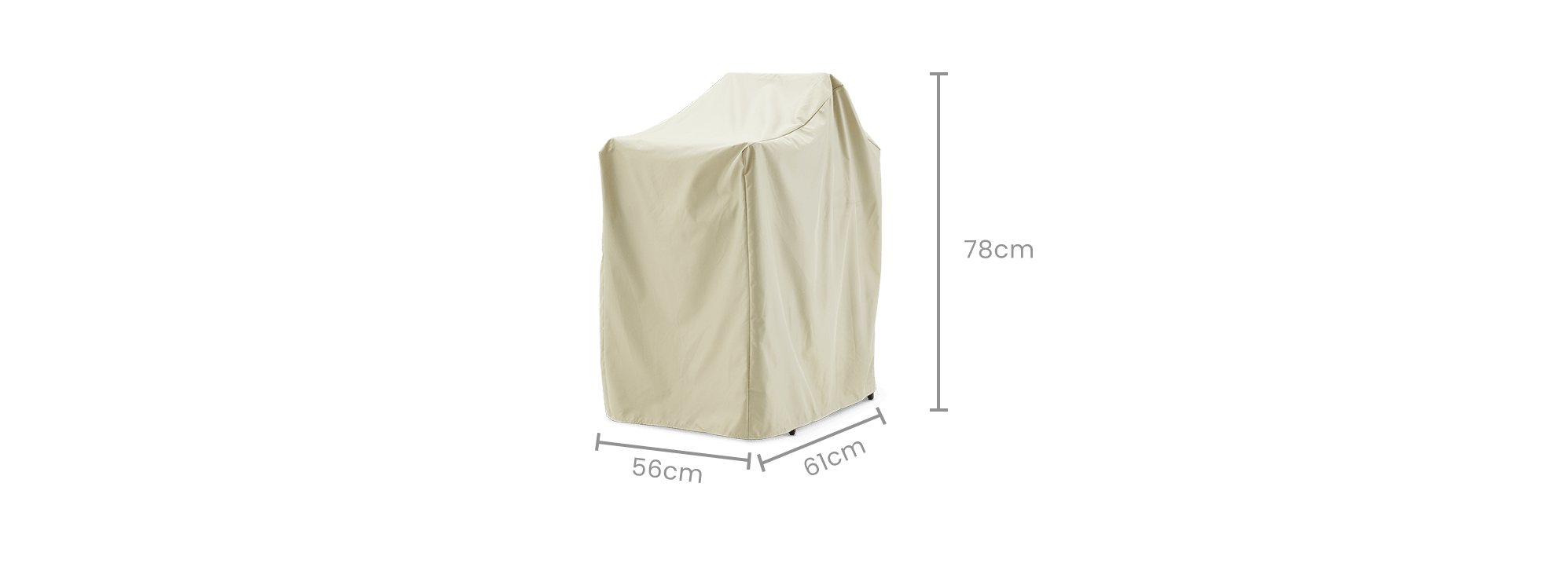 dimension of Newport Outdoor Dining Chair Set Cover