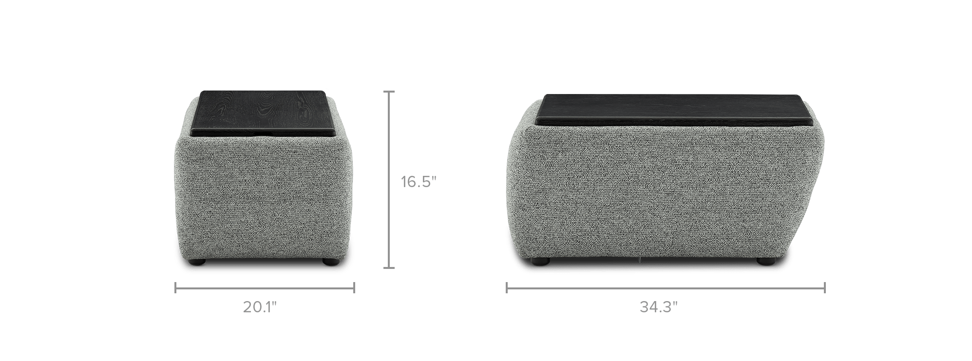 dimension of Auburn Rectangular Storage Console