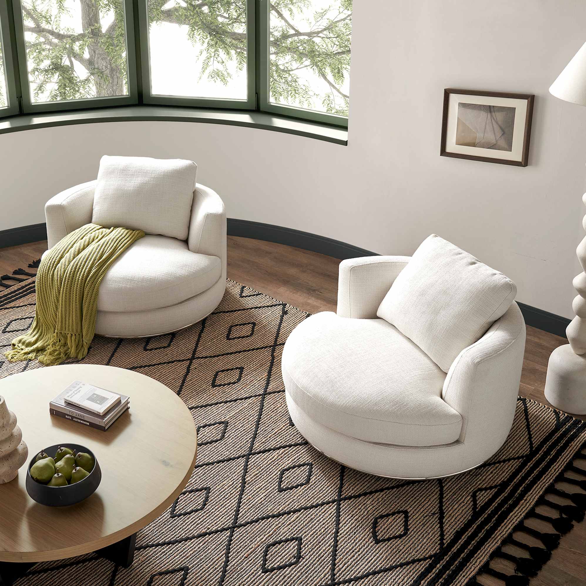 Hamilton Round Swivel Armchair 3