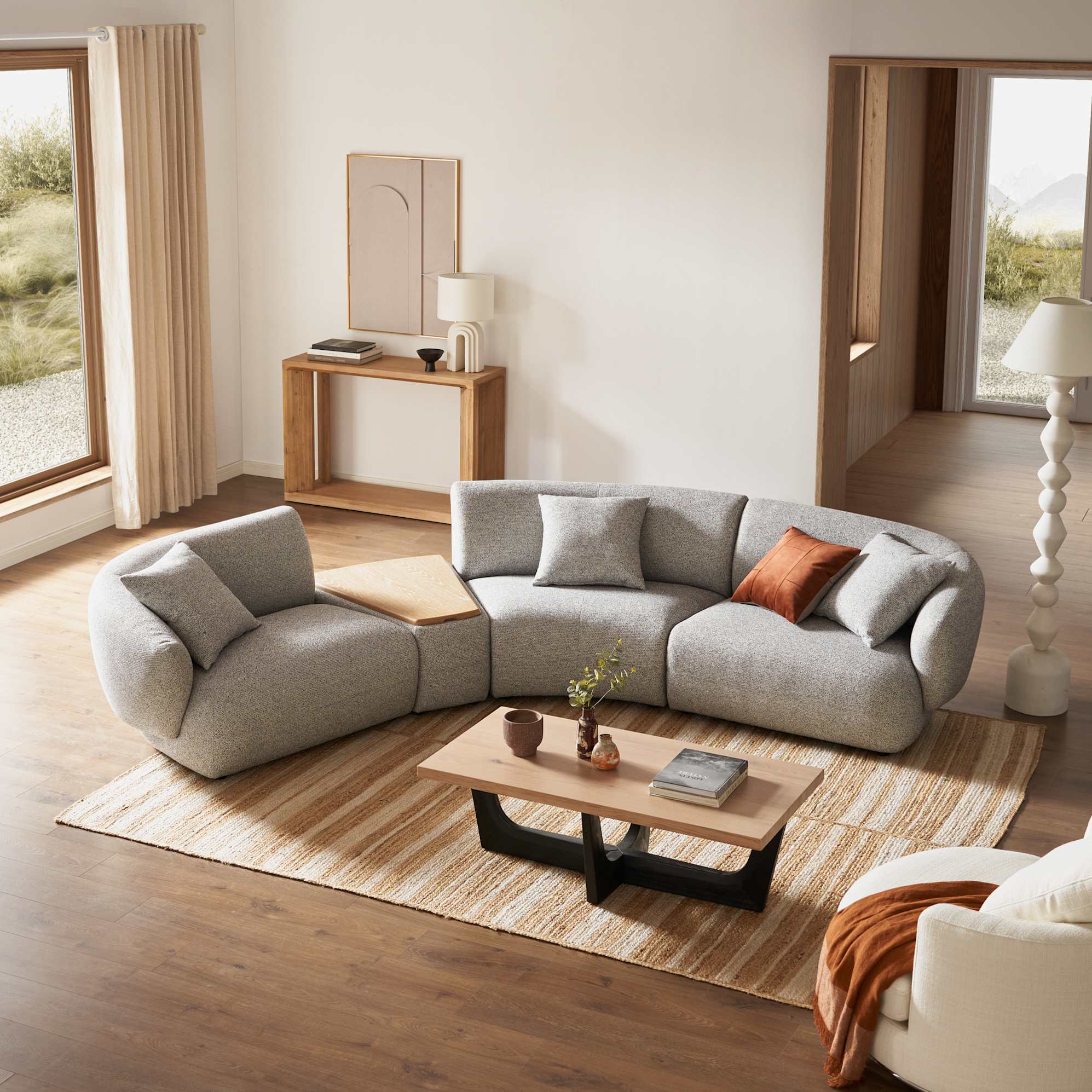 Auburn Wedge Storage Console image 0