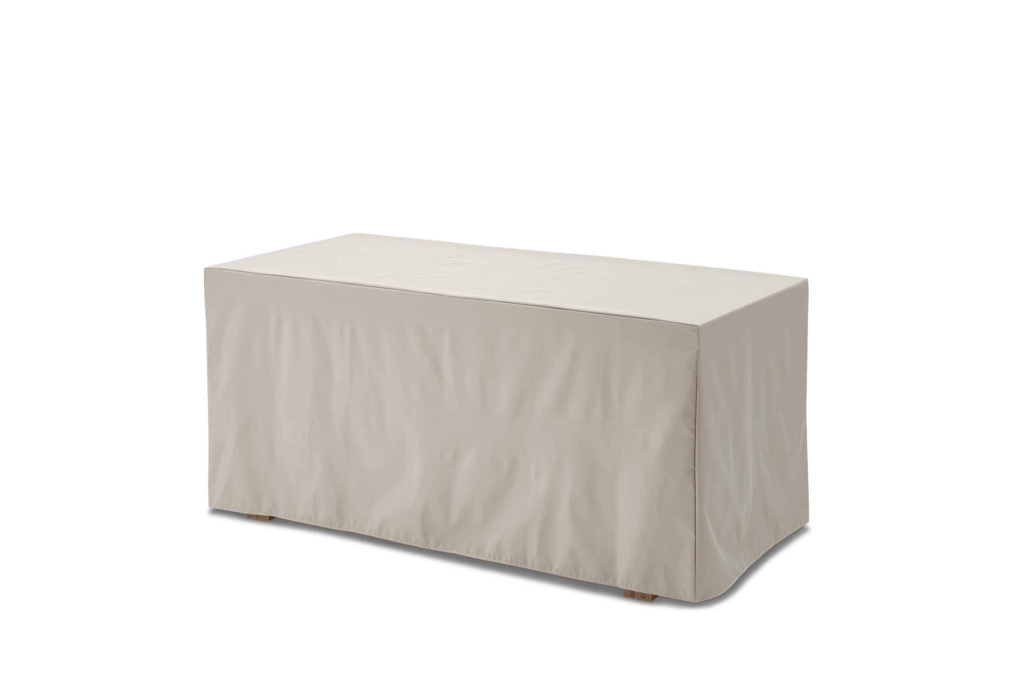 Rio Outdoor Teak Dining Table Cover 63“, Ivory