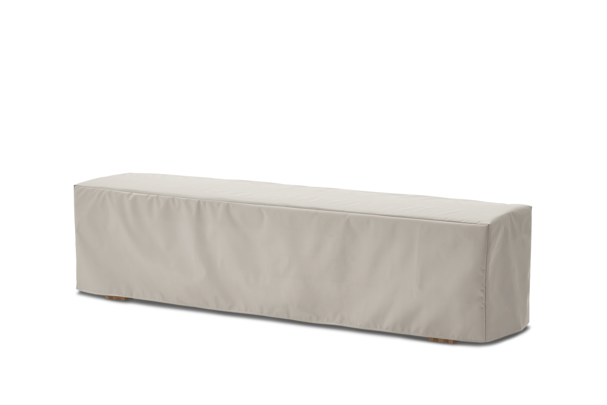 Rio Outdoor Teak Dining Bench Cover 70.9", Ivory