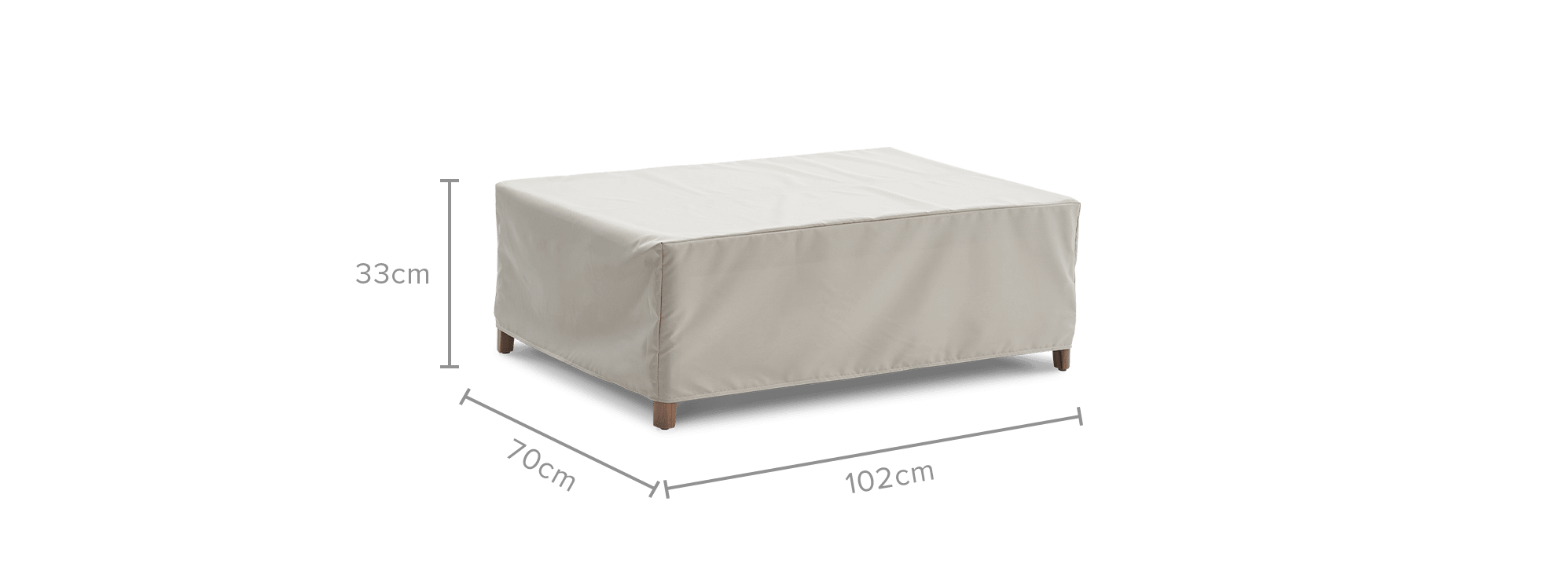 dimension of Maui Outdoor Coffee Table Cover