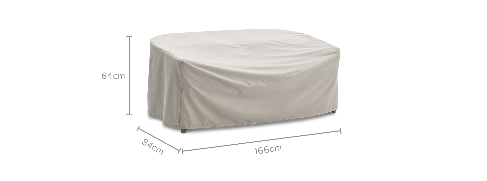 dimension of Isla/Maui Outdoor 2 Seater Sofa Cover