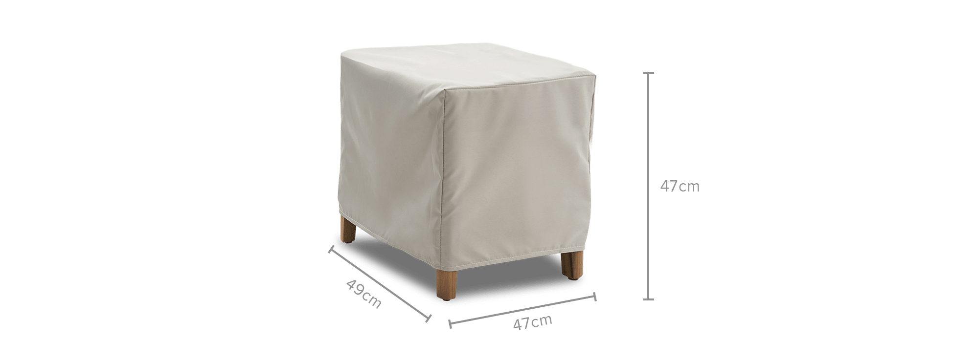 dimension of Maui Outdoor Side Table Cover
