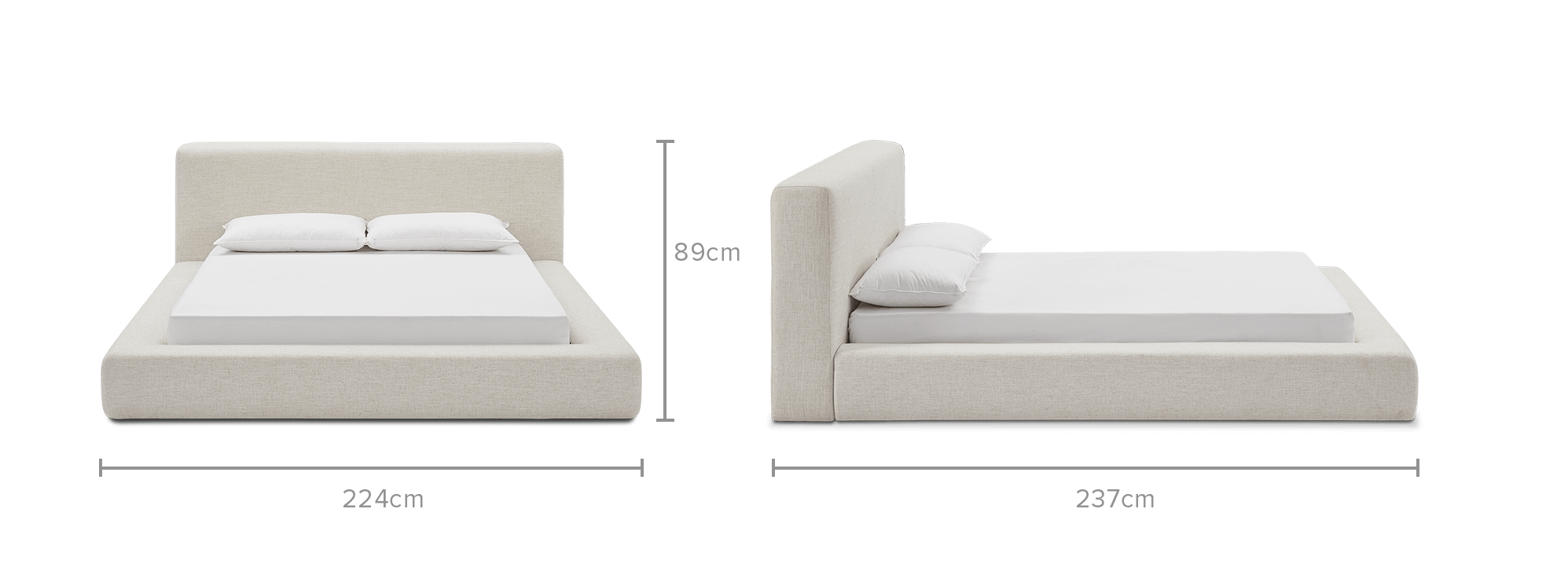 dimension of Dawson Bed