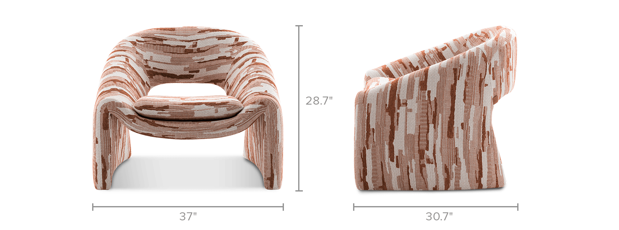dimension of Sacha Armchair