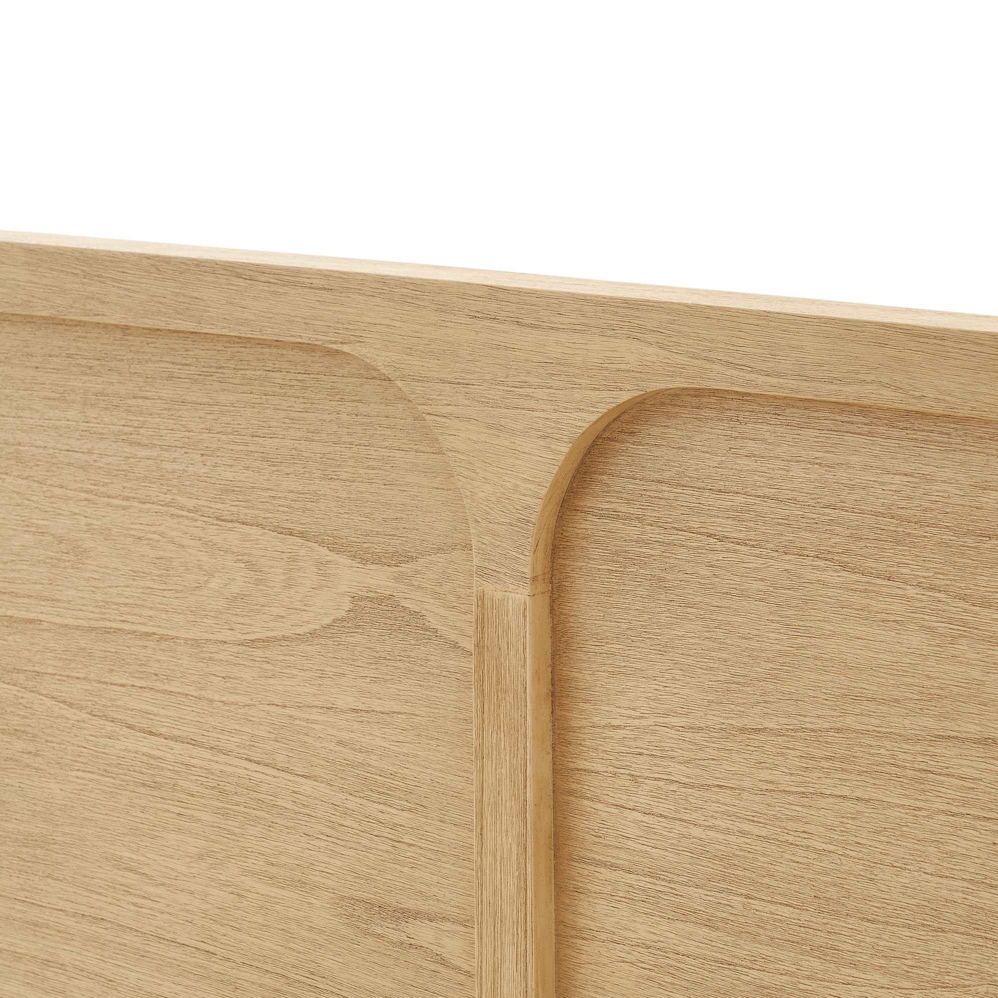 Crescent Bed with Bedside Table Set 7