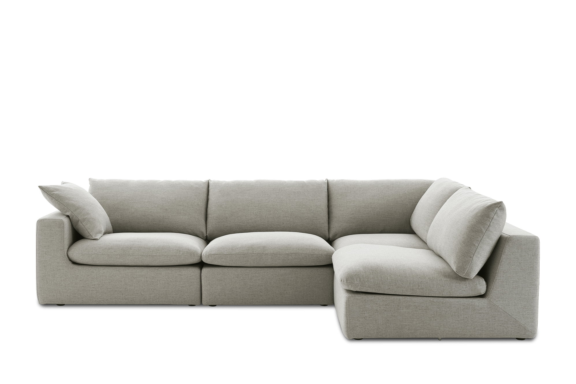 Dawson Chaise Sectional Sofa Right Facing, Seagull