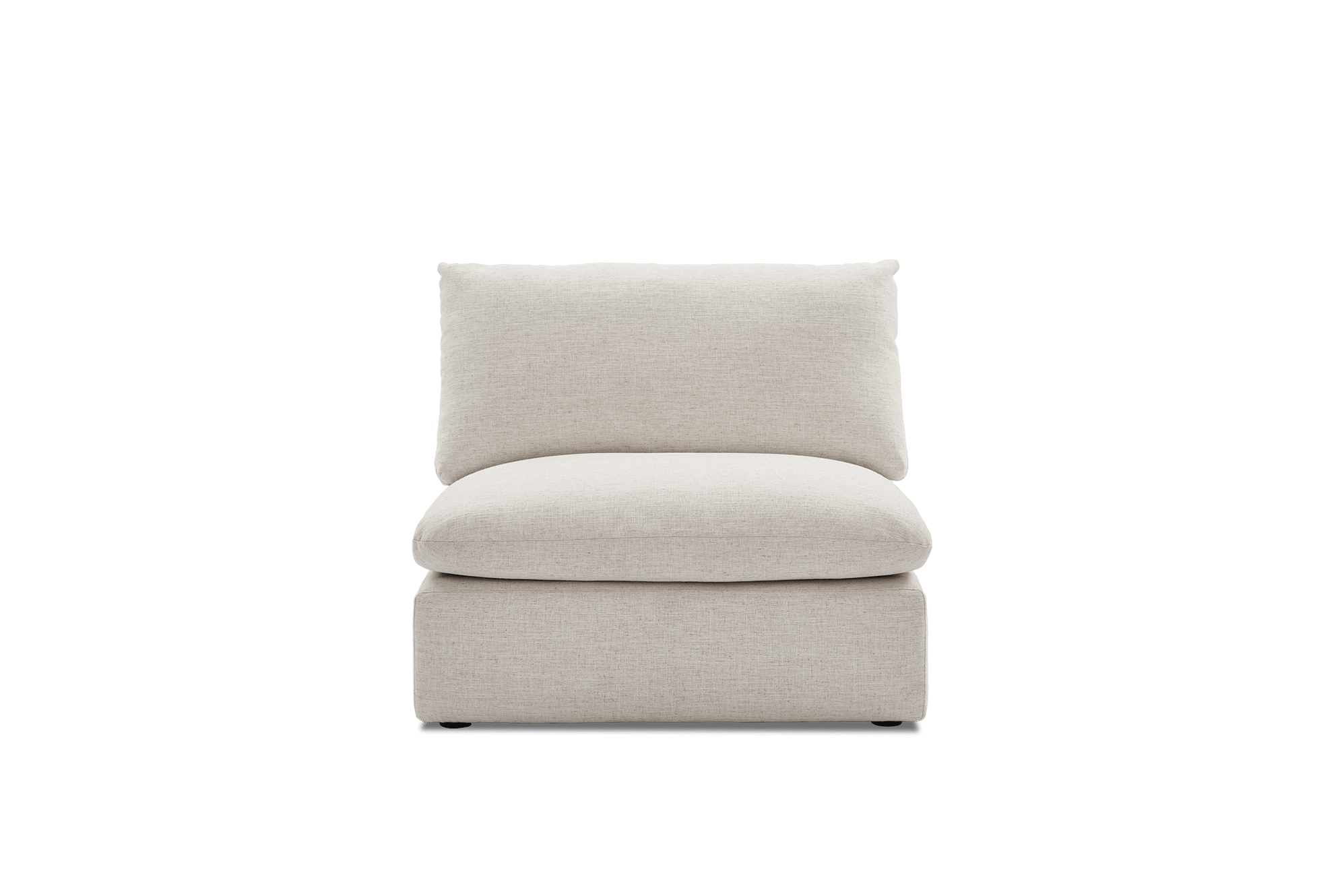 Dawson Armless Sofa, Beach Linen