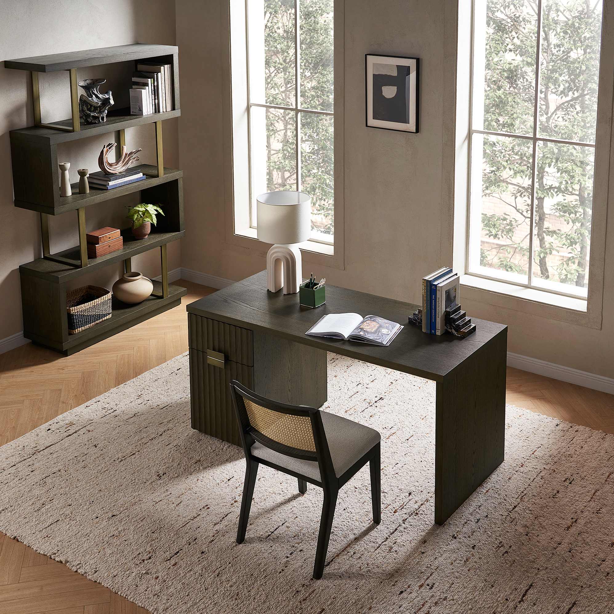 Sloane Desk with Pedestal 2
