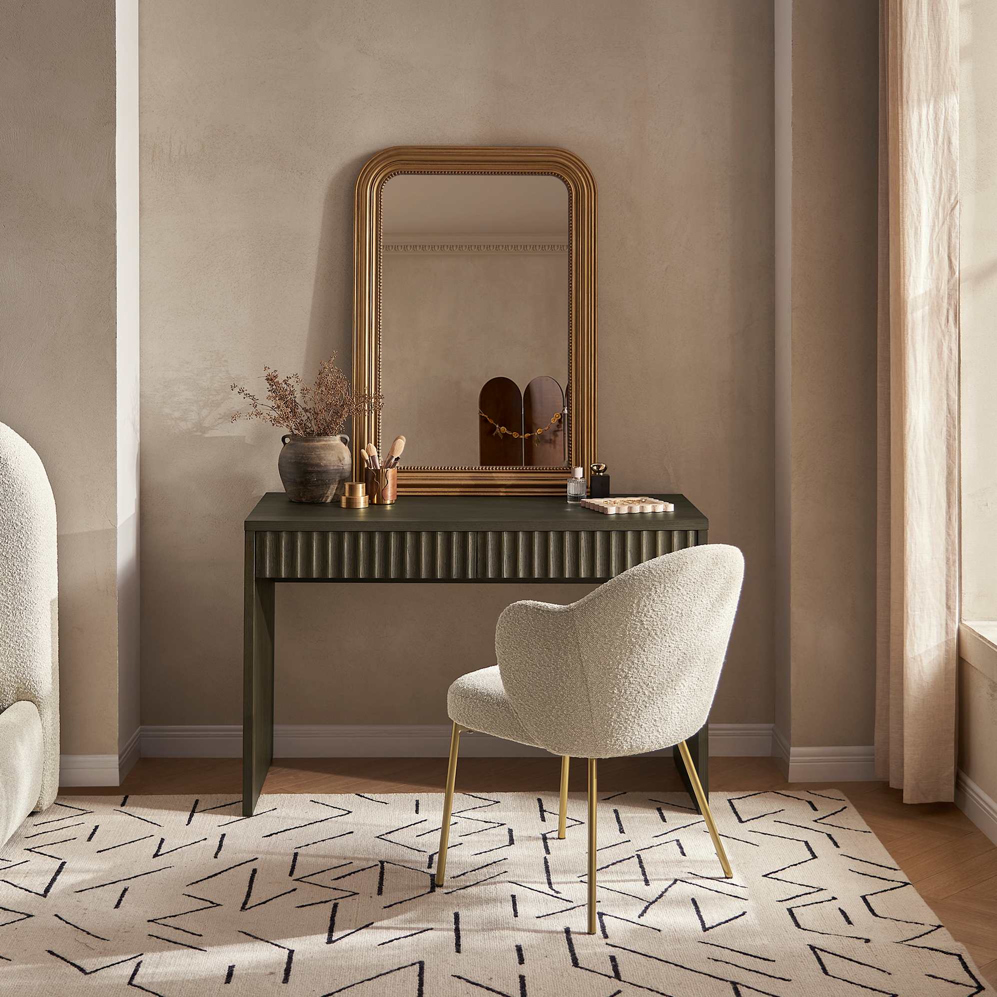 Sloane Desk with 2 Drawers lifestyle