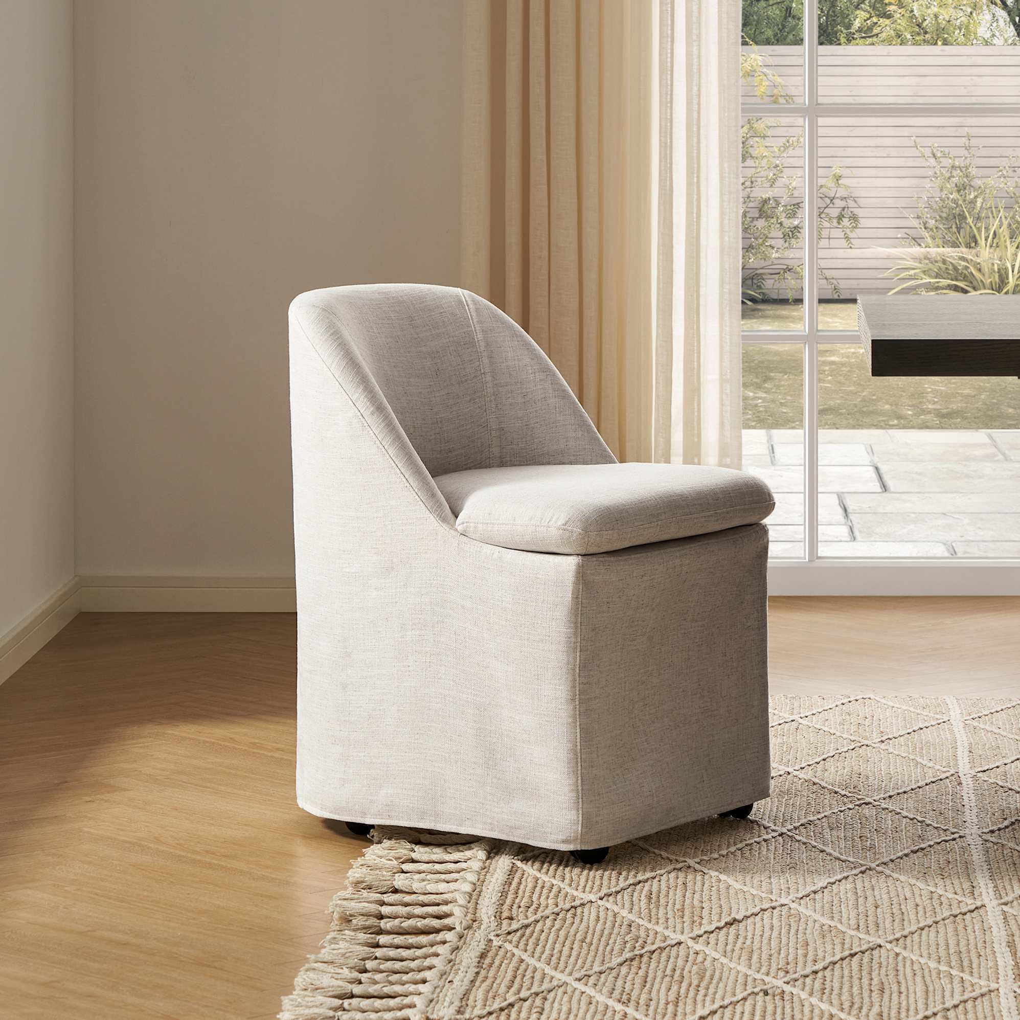 Callie Dining Chair, Beach Linen lifestyle