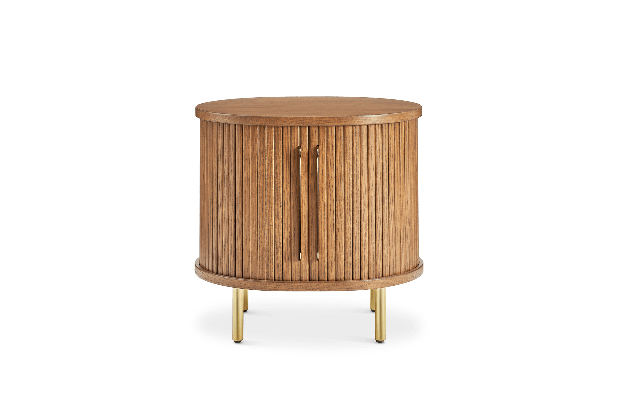 Harper Side Table, Brass Leg