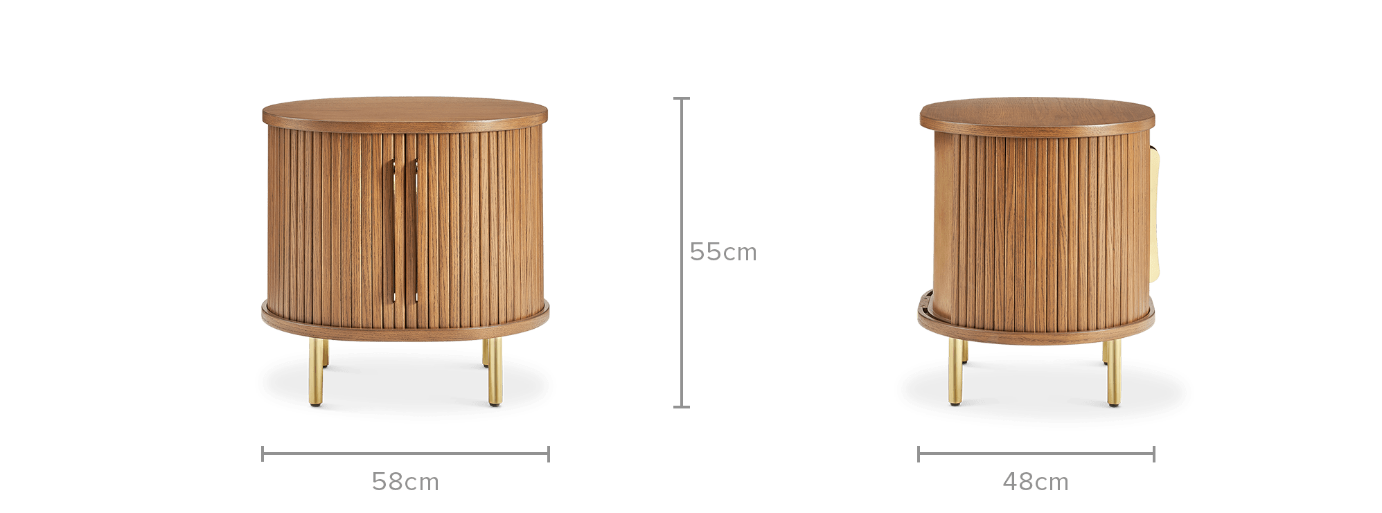 dimension of Harper Storage Side Table