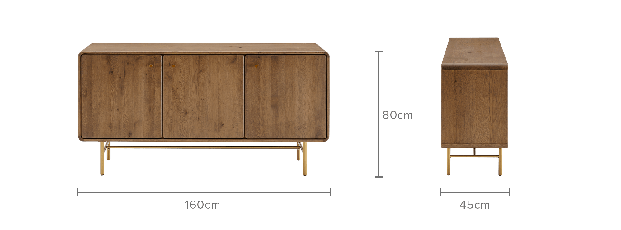 dimension of Kinsley Sideboard