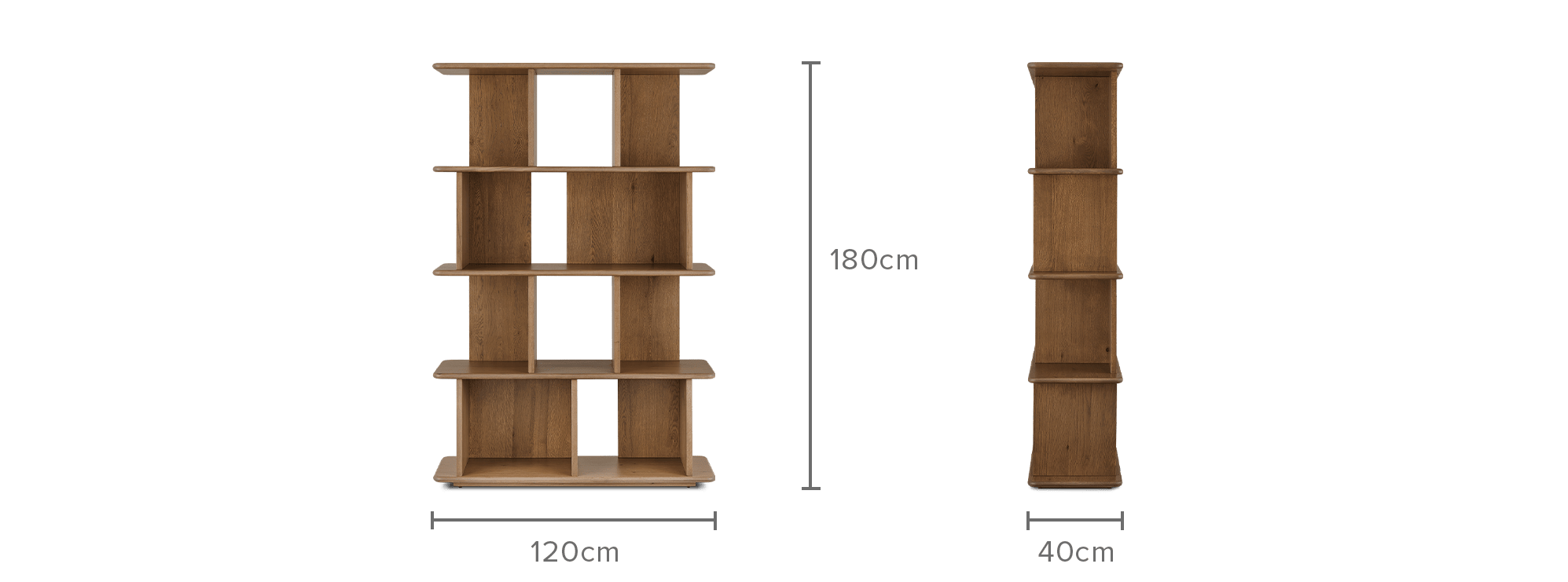 dimension of Kinsley Bookshelf