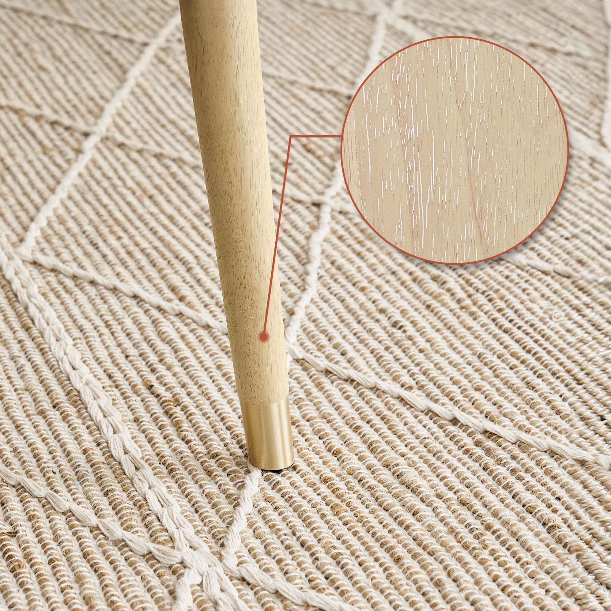 Kelsey Marble Dining Table, White Wash 6