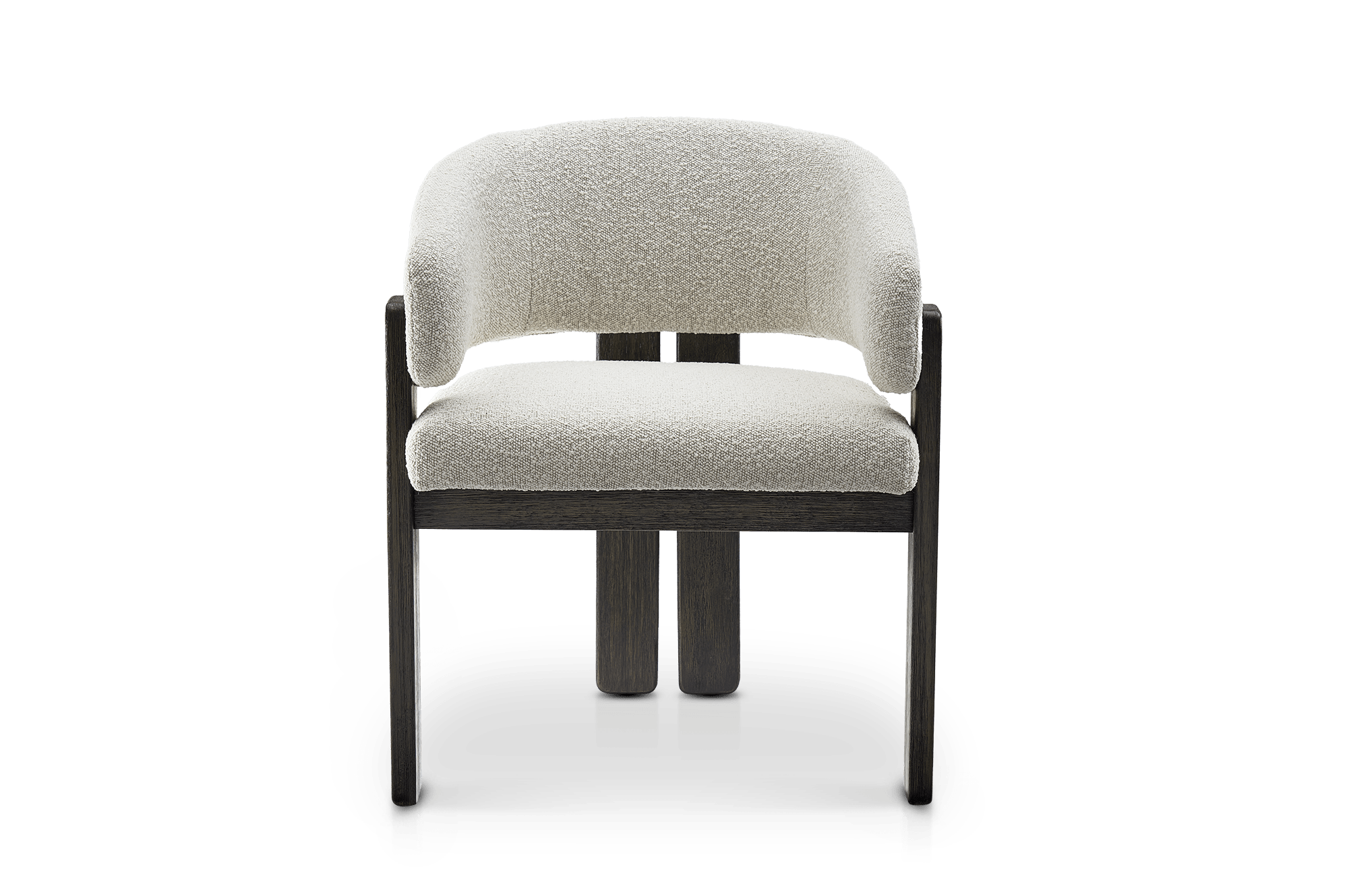 Oslo Chair, Performance White Quartz Bouclé