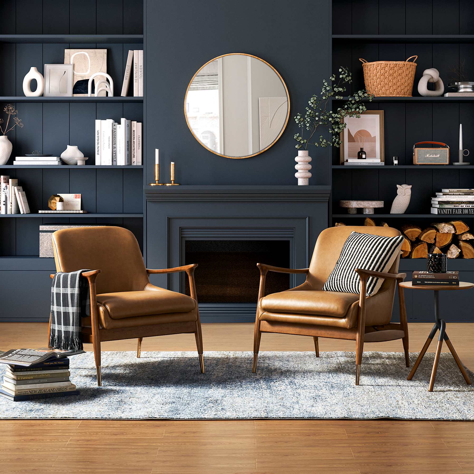 Desmond Armchair with Ottoman 2