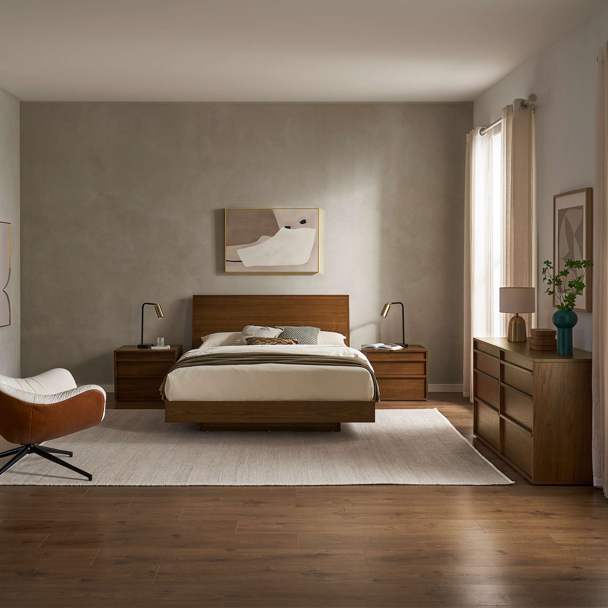 Joseph Build-Your-Own Bedroom Set, Walnut 2