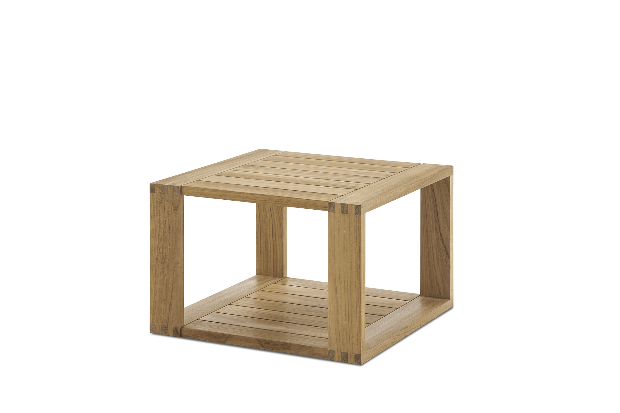 Rio Outdoor Teak Square Box Side Table