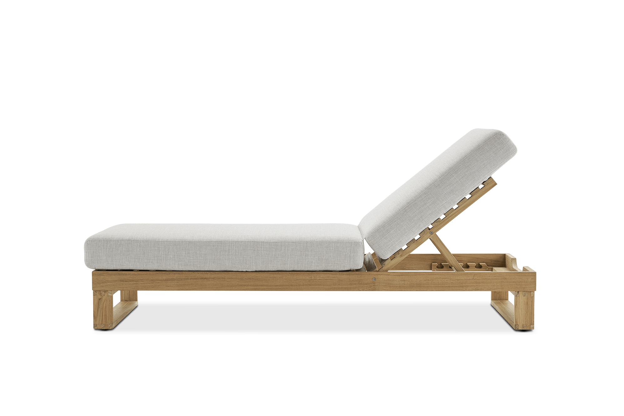 Rio Outdoor Teak Chaise Lounge 10