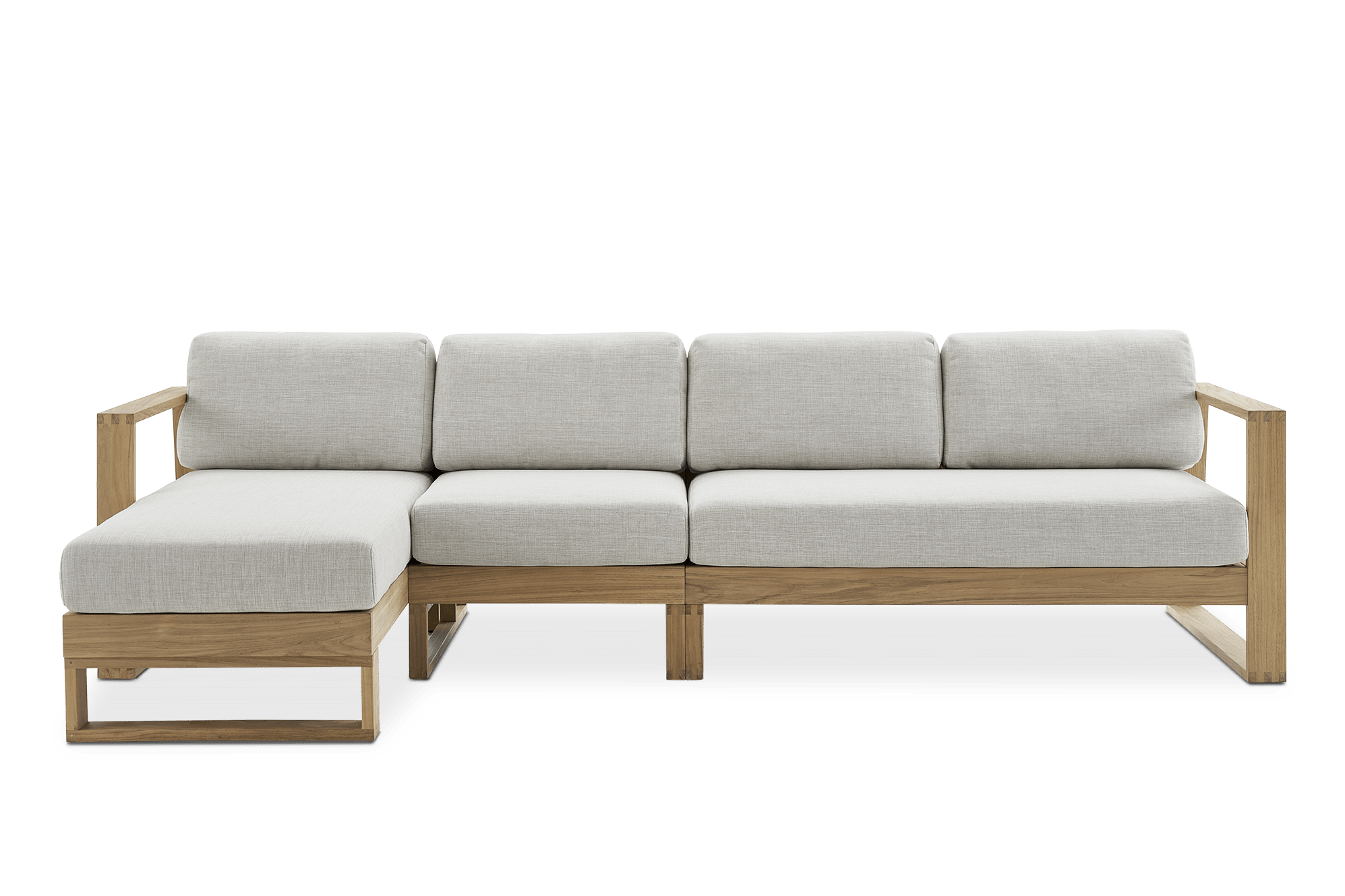 Rio Outdoor Extended Chaise Sectional Sofa 7