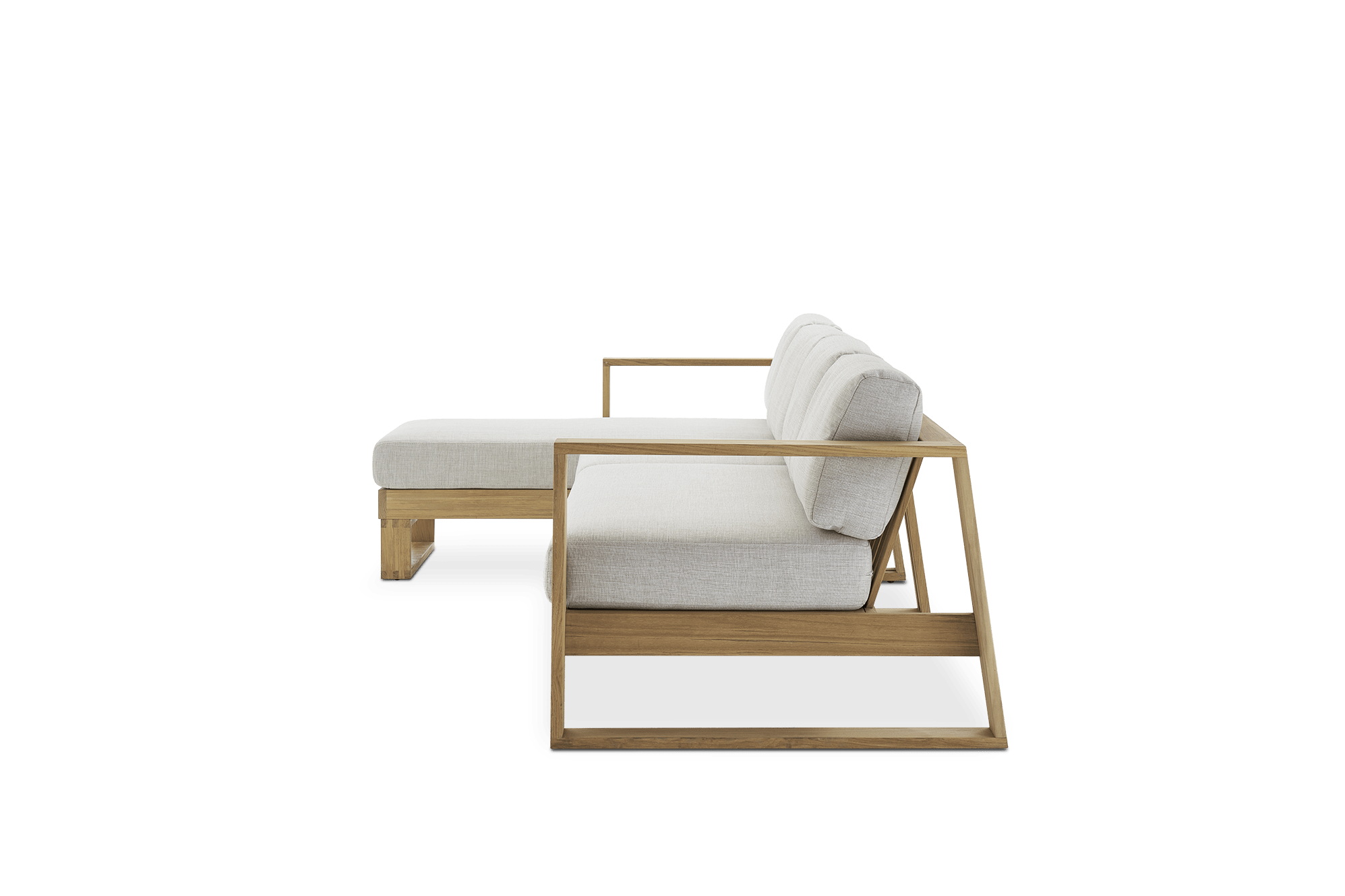 Rio Outdoor Extended Chaise Sectional Sofa 8