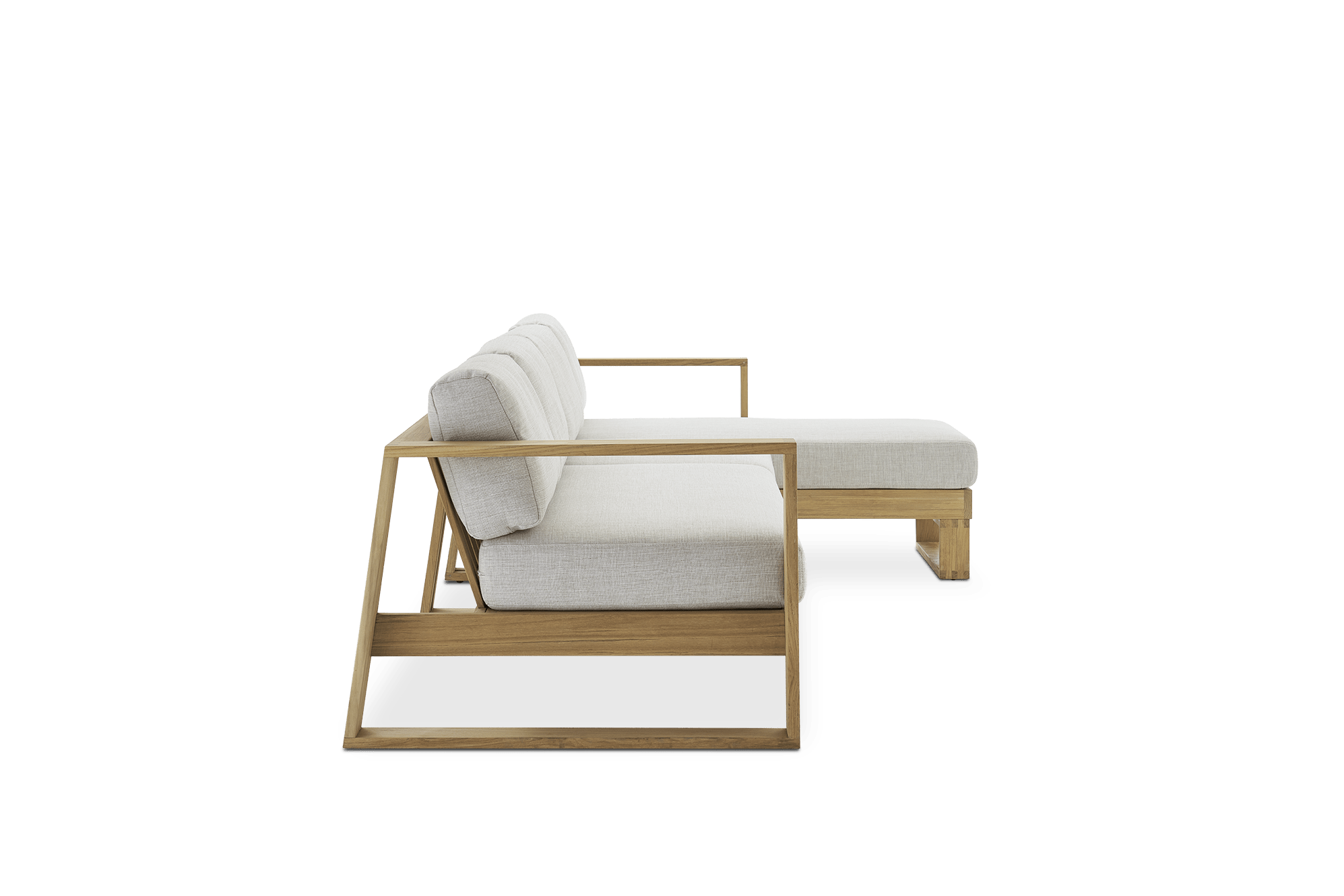 Rio Outdoor Extended Chaise Sectional Sofa 8