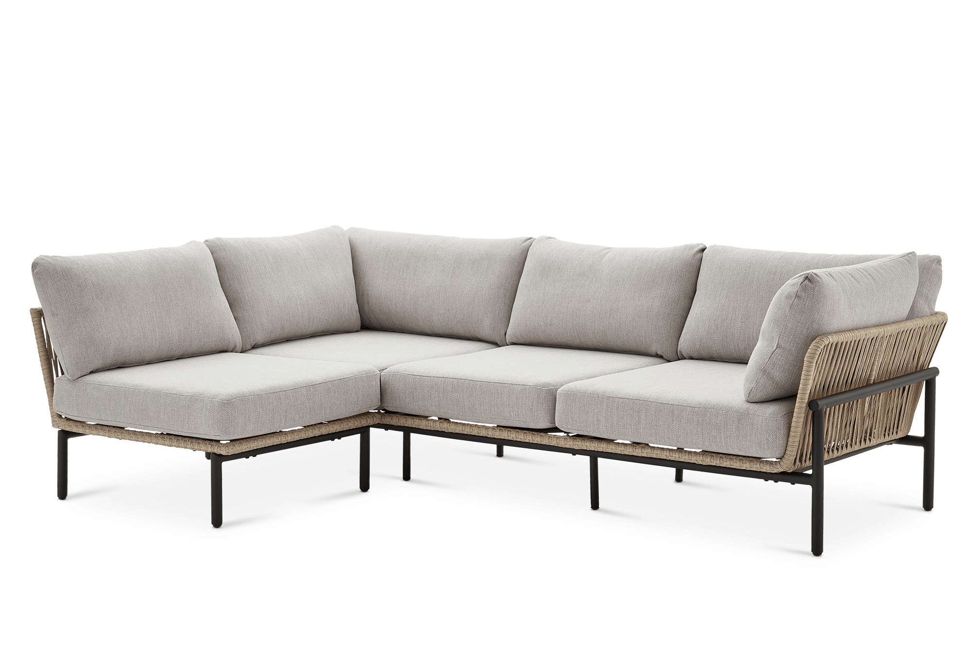 Sierra Outdoor Sectional Sofa, Straw