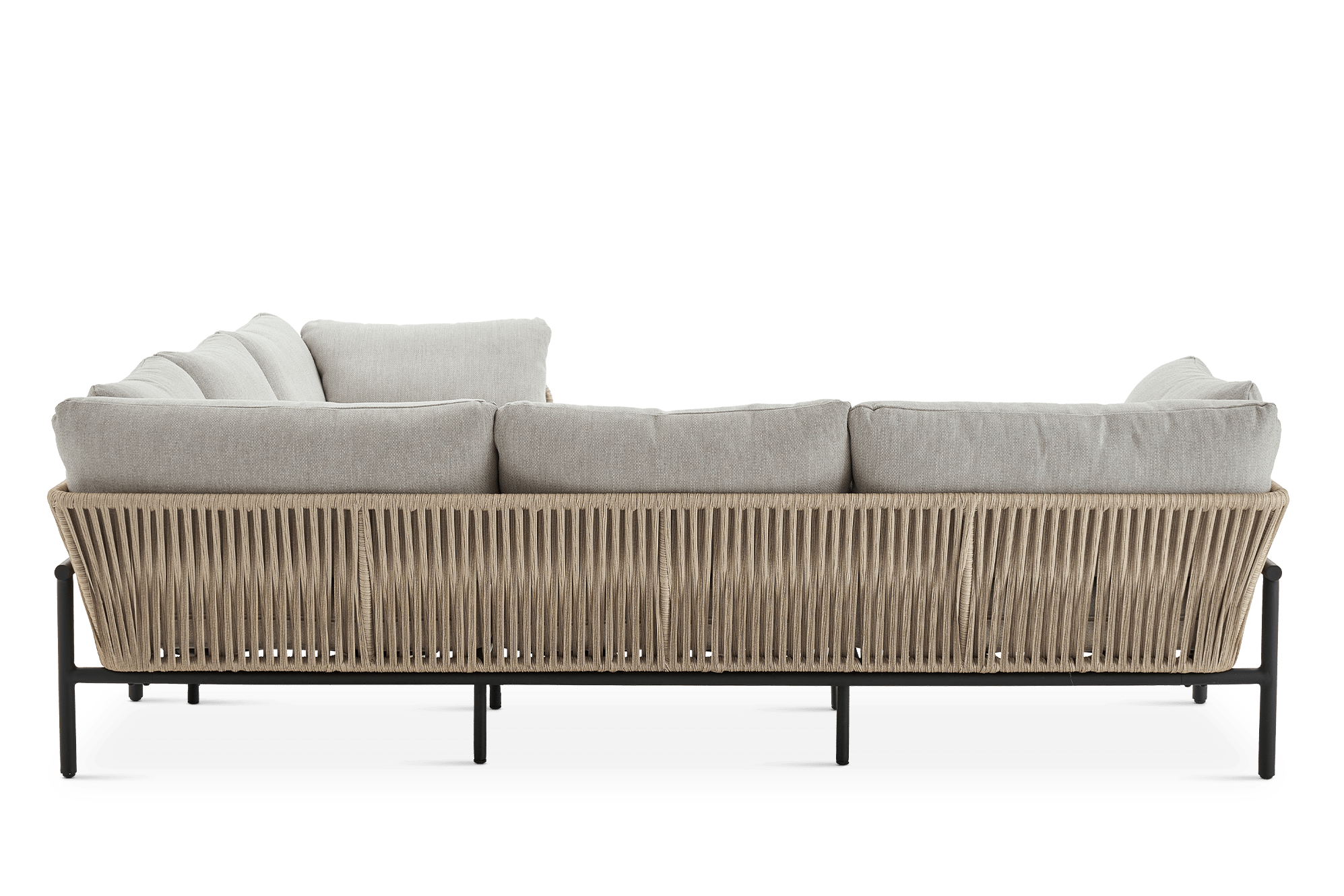 Sierra Outdoor L-Shape Sectional Sofa 7