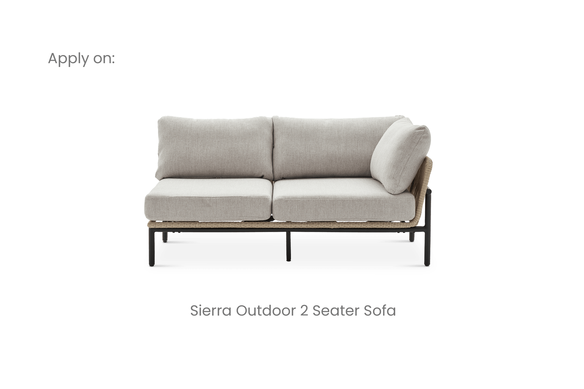 Sierra Outdoor Right Facing 2 Seater Sofa Cover 4