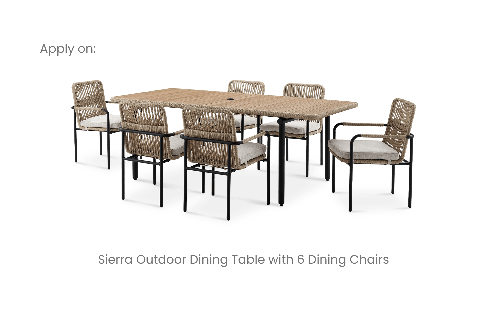 Sierra Outdoor Dining Set Cover 4