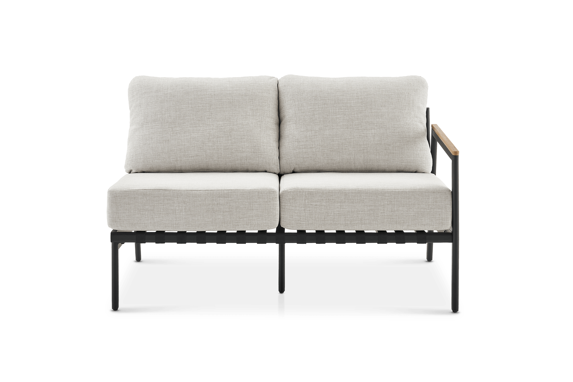 Sorrento Outdoor Right Facing 2 Seater Sofa, Natural Beige