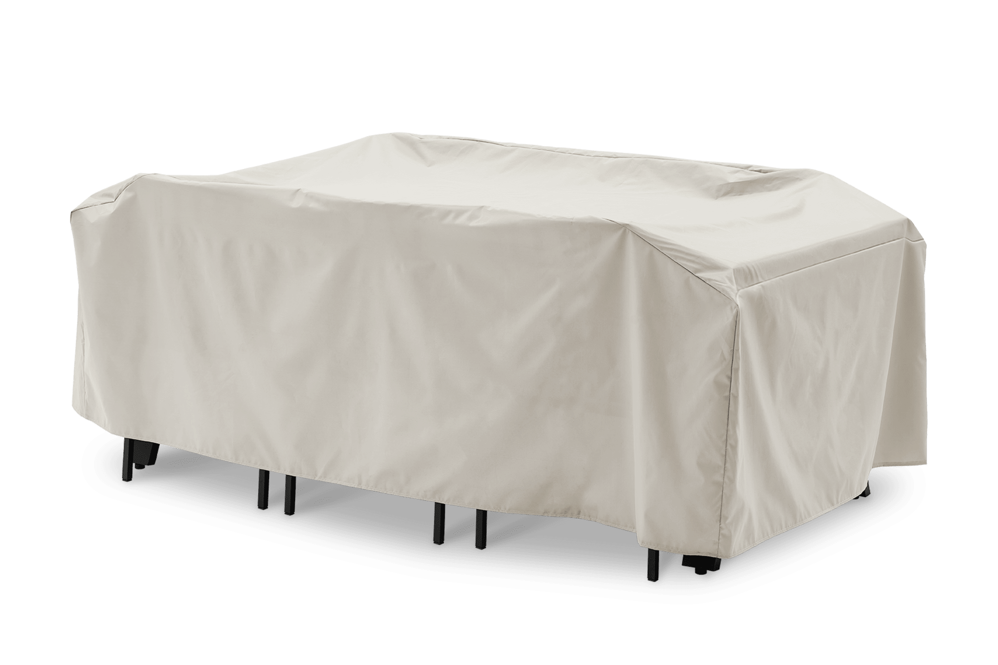 Sorrento Outdoor Dining Set Cover 85", Ivory