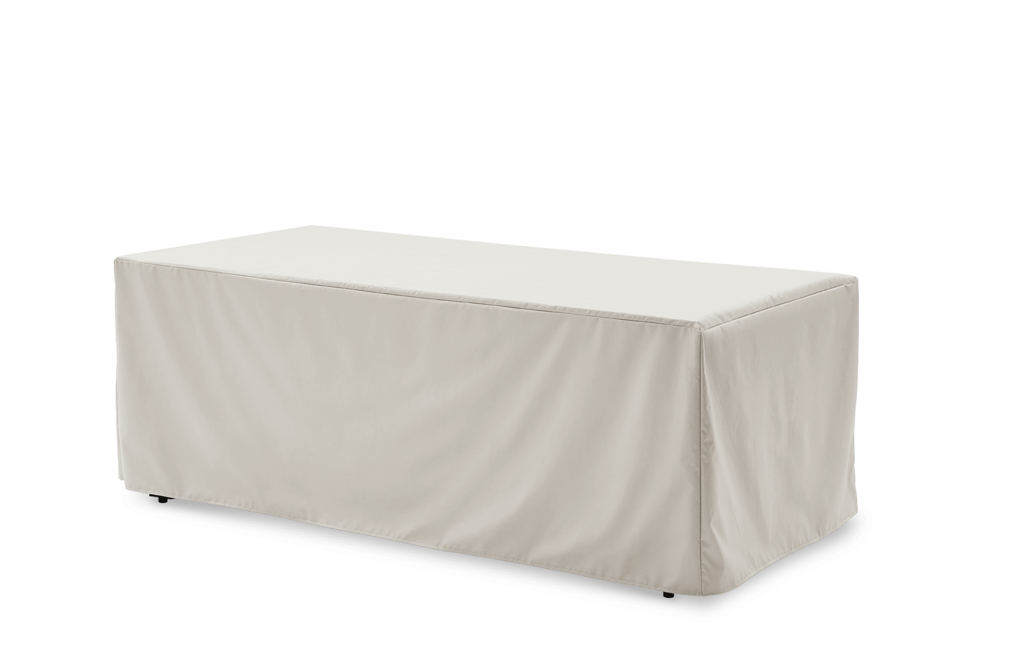 Sorrento Outdoor Dining Table Cover 85", Ivory