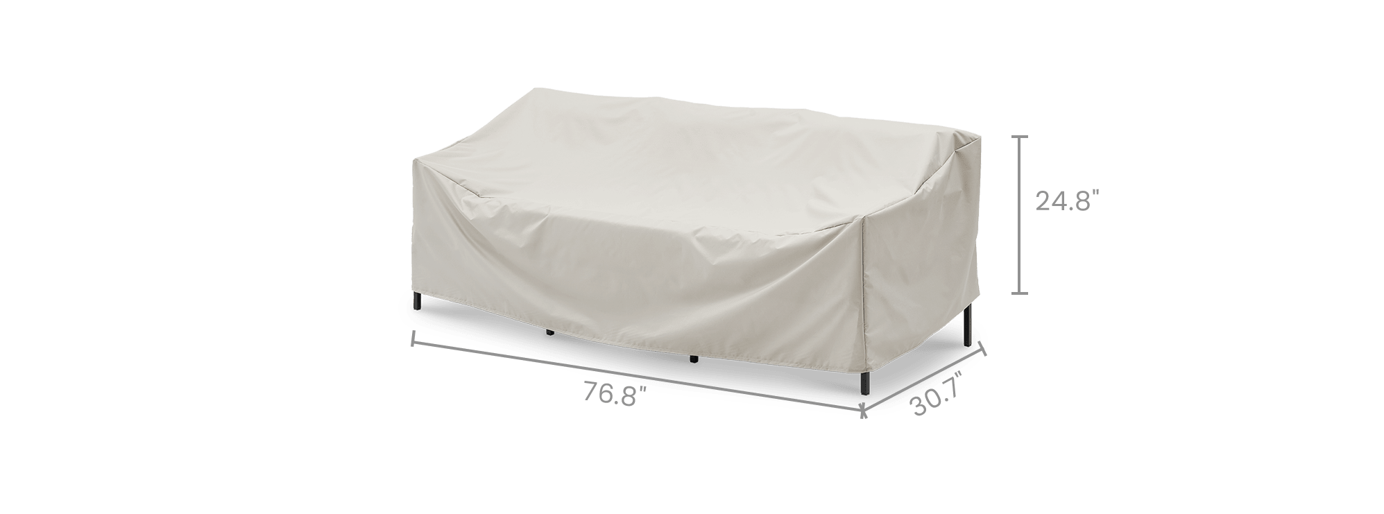 dimension of Sorrento Outdoor Sofa Cover