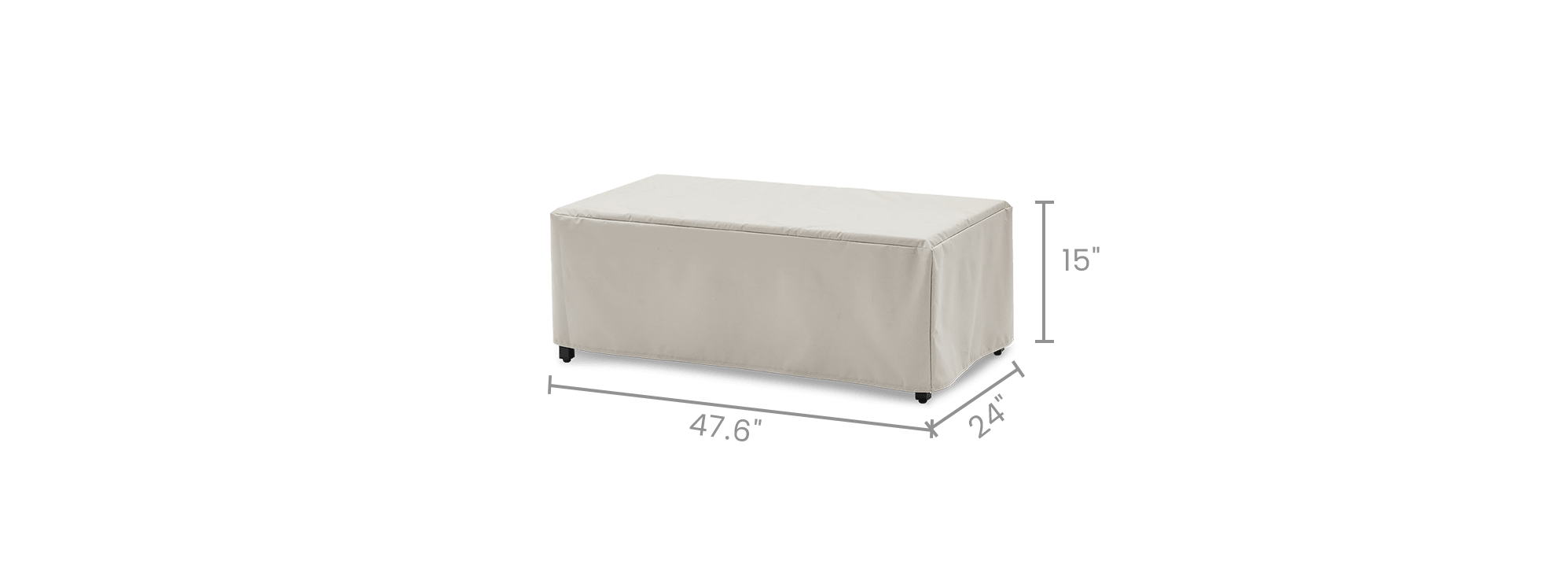 dimension of Sorrento Outdoor Coffee Table Cover