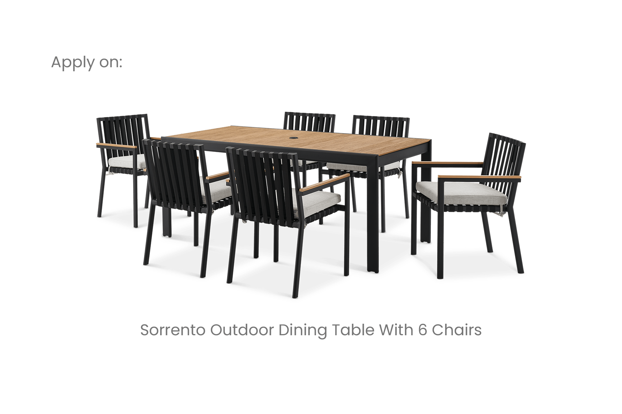 Sorrento Outdoor Dining Set Cover 4