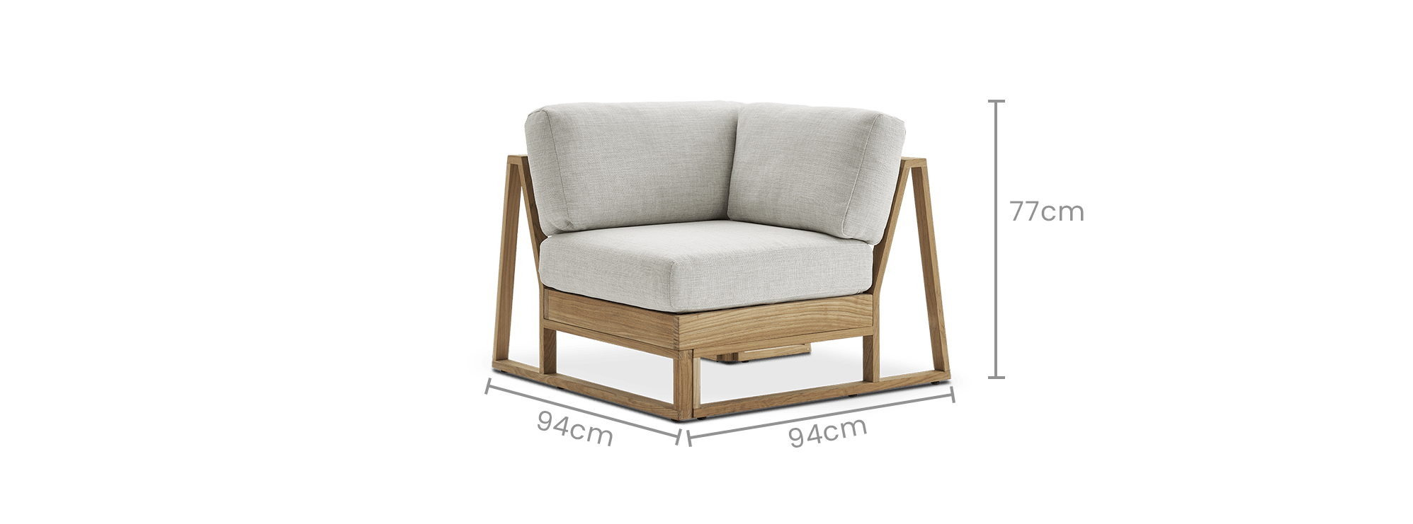 dimension of Rio Outdoor Corner Sofa