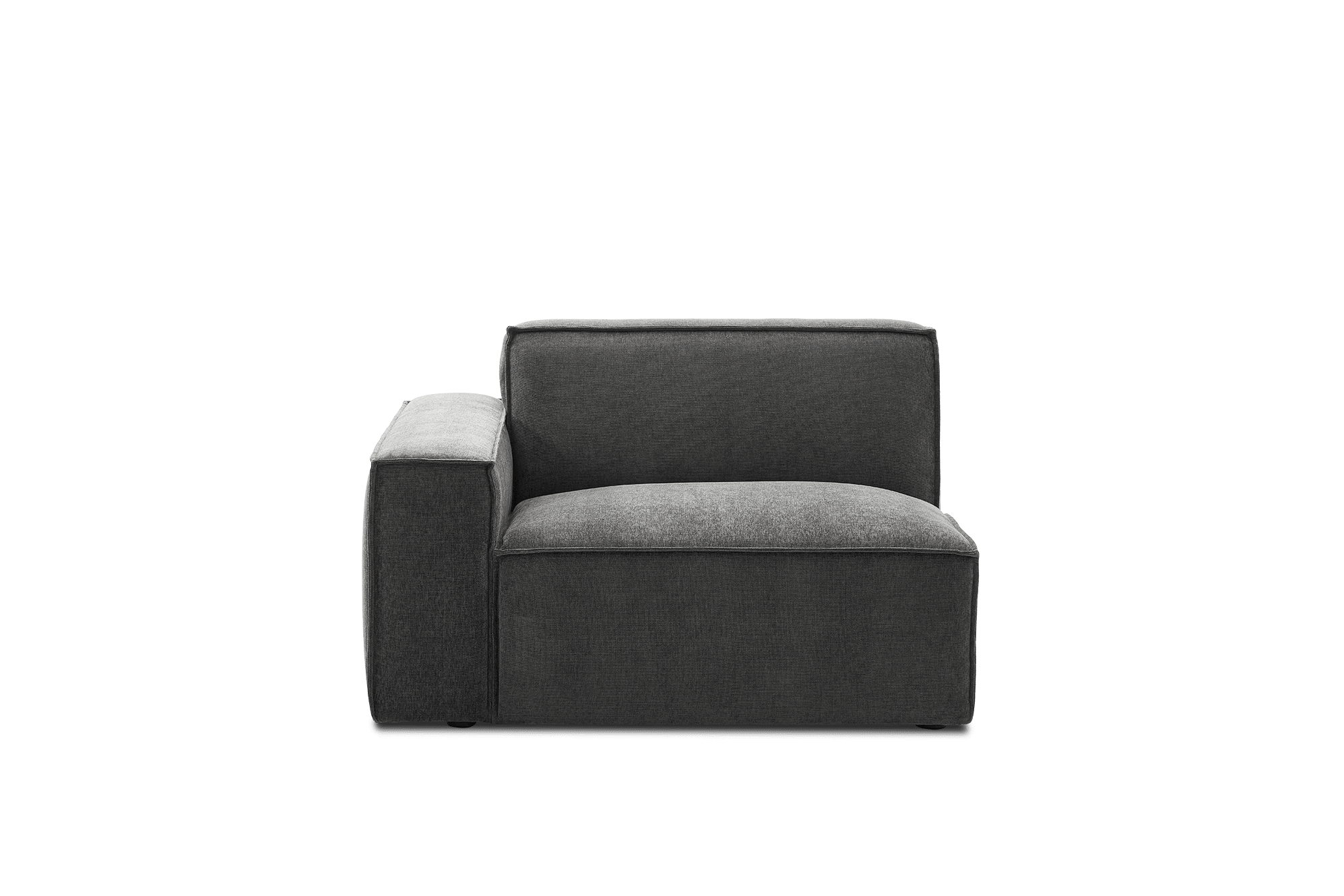 Jonathan Left Arm Sofa, Carbon Grey
