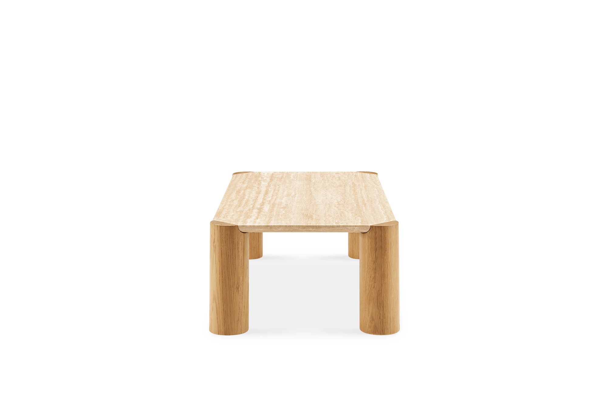 Albie Travertine Rectangular Coffee Table 7
