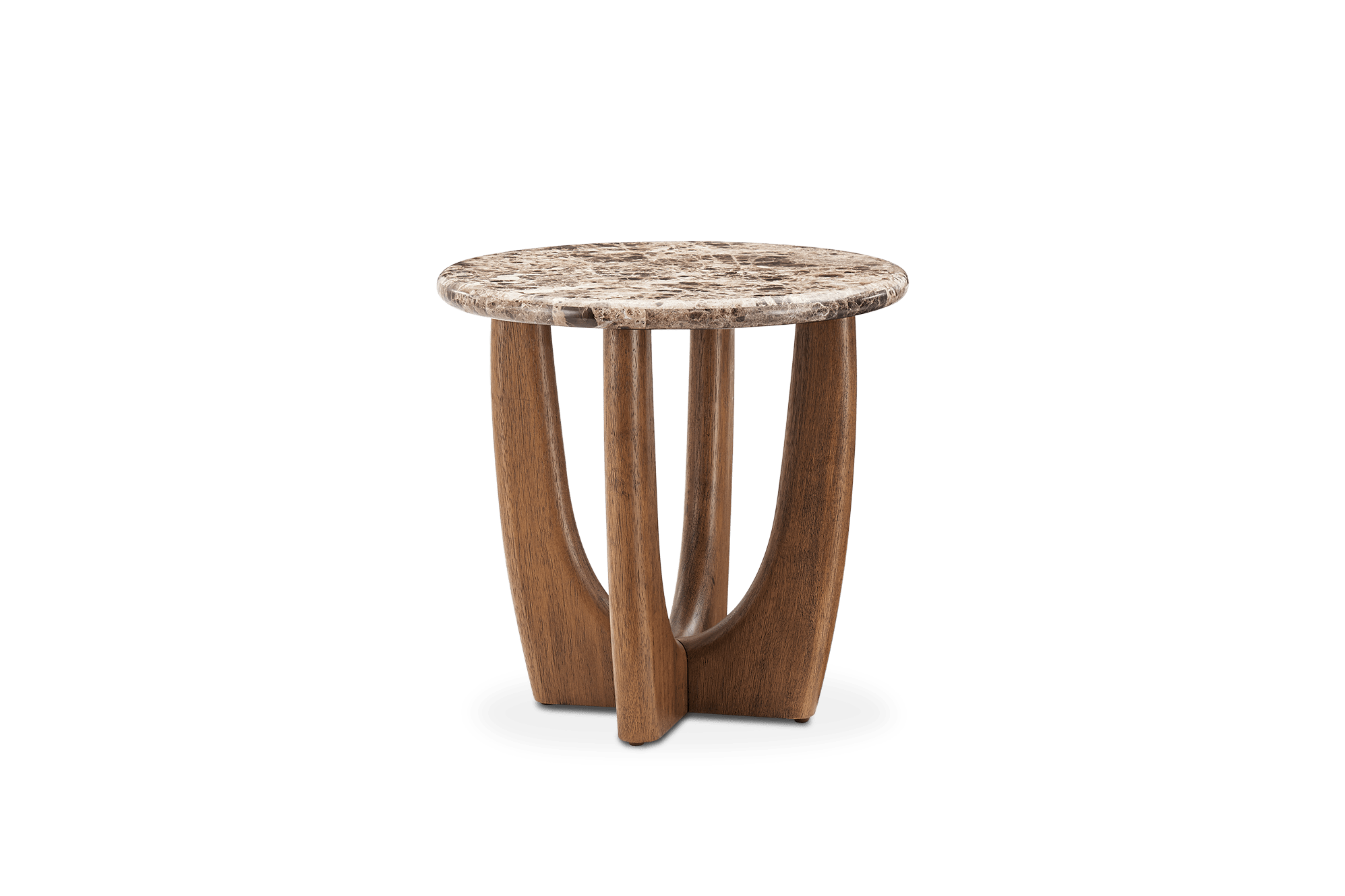 Elio Marble Round Side Table, 50cm