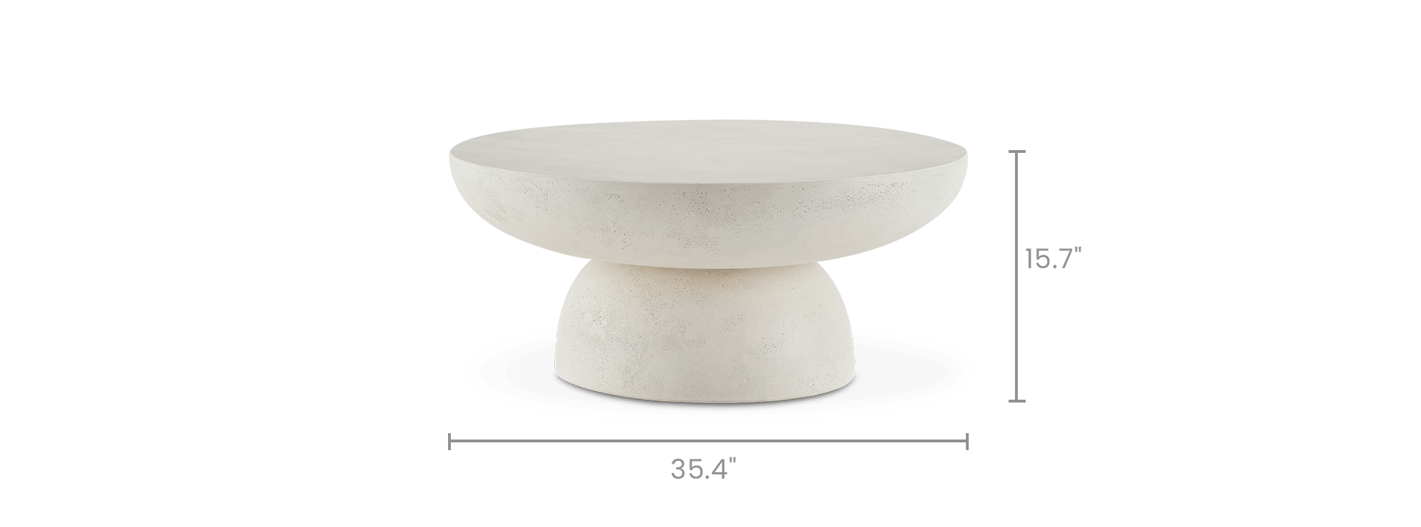 dimension of Guin Round Coffee Table